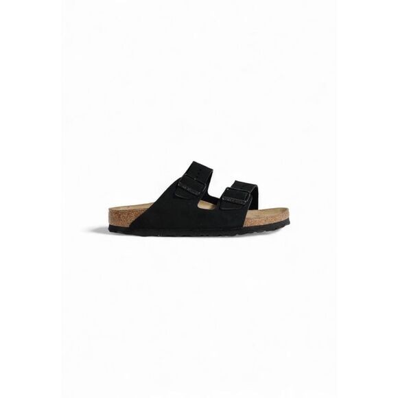 Birkenstock Black Suede Leather Women's Sandals